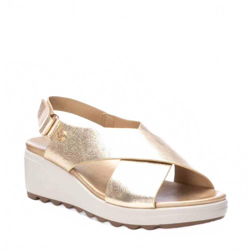 NEW XTI women's 14270001 sandal in gold